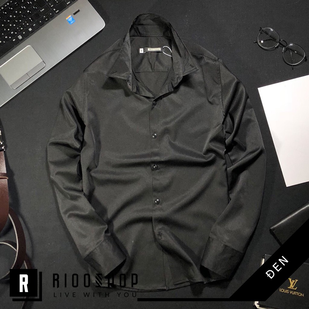 Áo sơ mi nam tay dài trơn cao cấp nhiều màu RSM072 | BigBuy360 - bigbuy360.vn