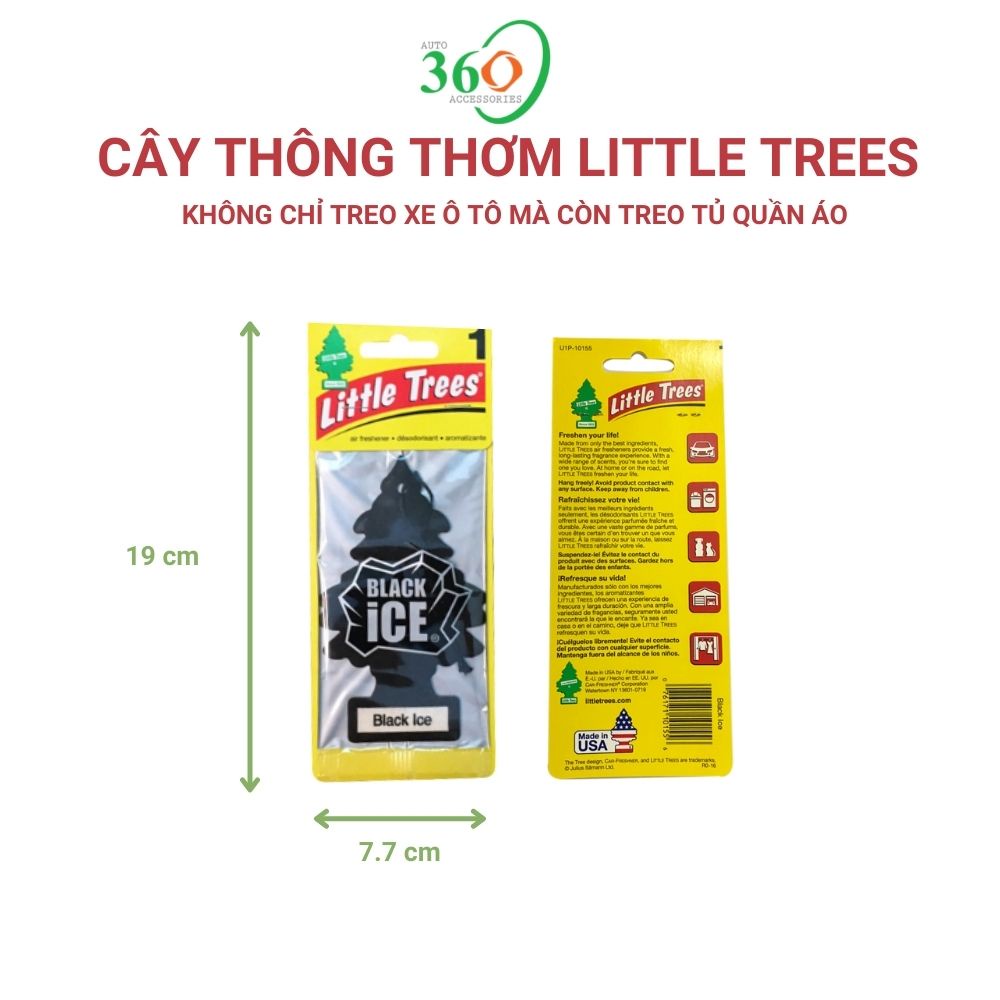 Cây thông thơm Little Trees, cây thông thơm phòng, cây thông thơm xe của mỹ nhiều mùi lựa chọn