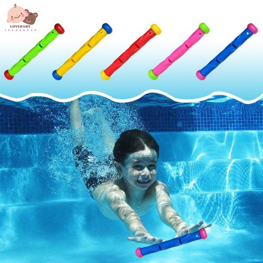 [HOT]5 pcs Multicolor Diving Stick Toy Underwater Swimming Diving Training Sticks