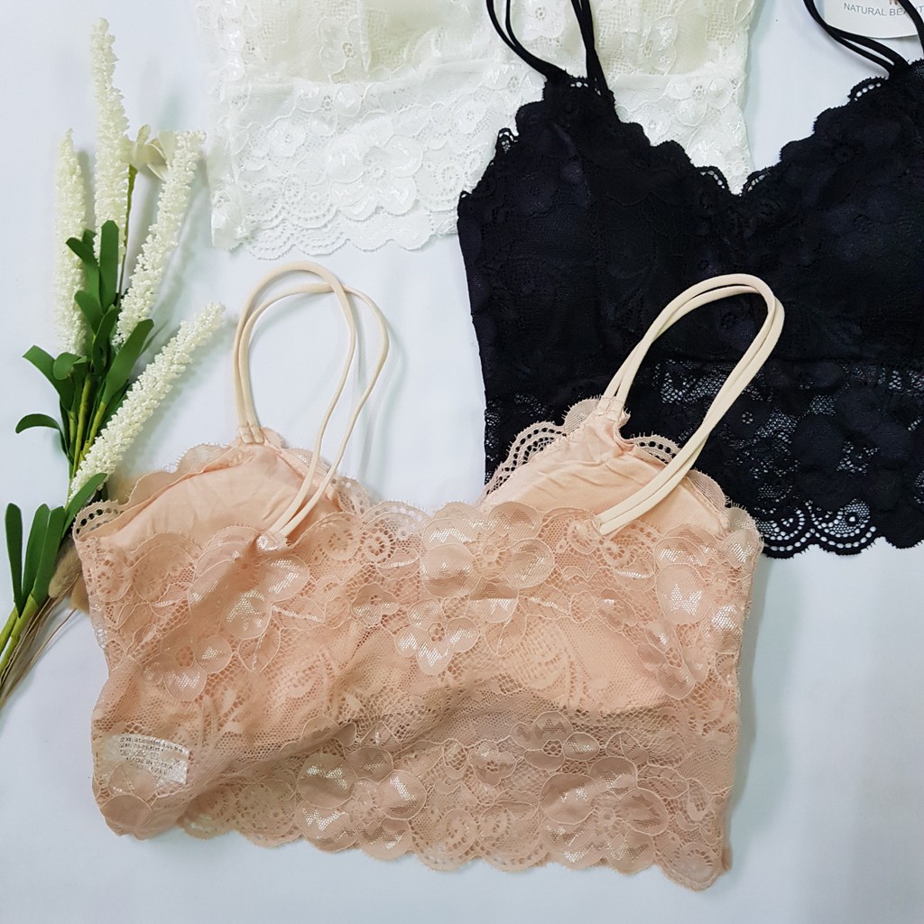 Áo lót bra ren hoa 2 dây chất đẹp cực yêu