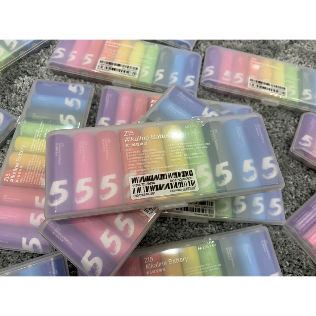 Pin Xiaomi Rainbow 5(AA) và 7(AAA) vỉ 10 viên - Pin AA/AAA Xiaomi Rainbow Alkaline dung lượng cao (Mua tùy chọn)