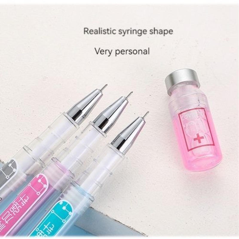 1 Bút Mực Gel Hình Kim Tiêm 0.38mm