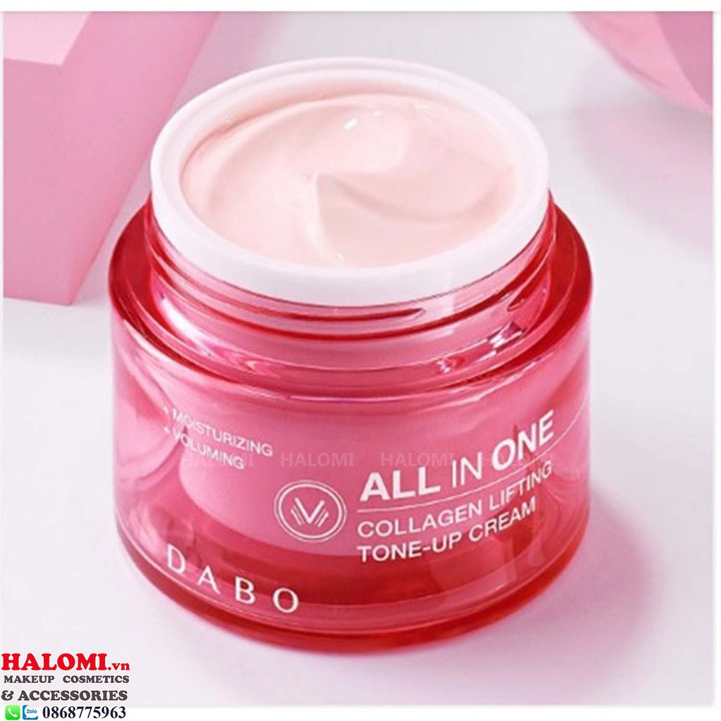  Kem lót nâng tone All In One Dabo Collagen Lifting Tone Up căng mịn da Hàn Quốc 50ml