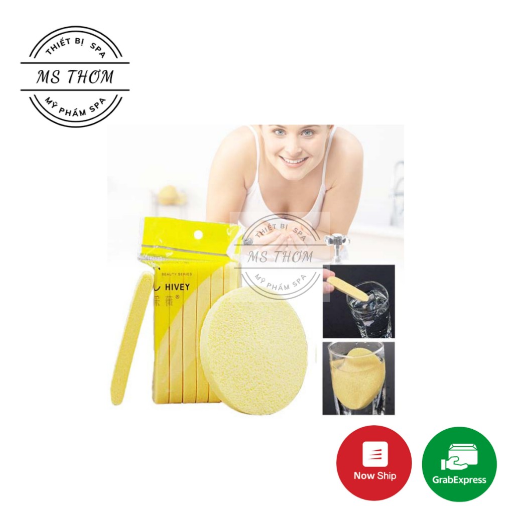 Combo 10 gói bọt biển mềm mịn chuyên dụng dùng để lau mặt (có 12 miếng/ gói)