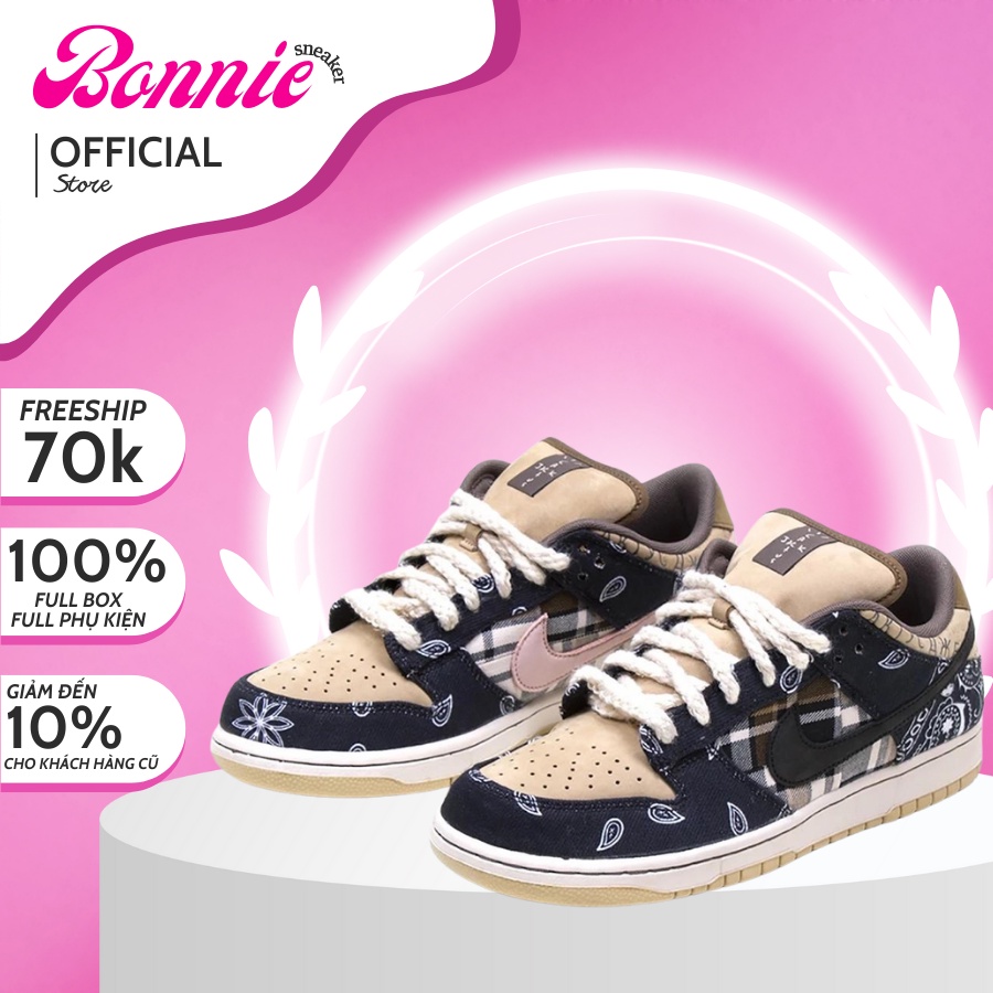Giày Thể Thao Nike_SB Dunk Travit Scott, Giày Thể Thao SB Thổ Cẩm Lót Đệm Khí