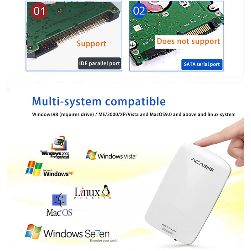 Hộp Đựng Ổ Cứng Di Động HDD 2.5 Inch USB 2.0 Sang IDE HDD | BigBuy360 - bigbuy360.vn