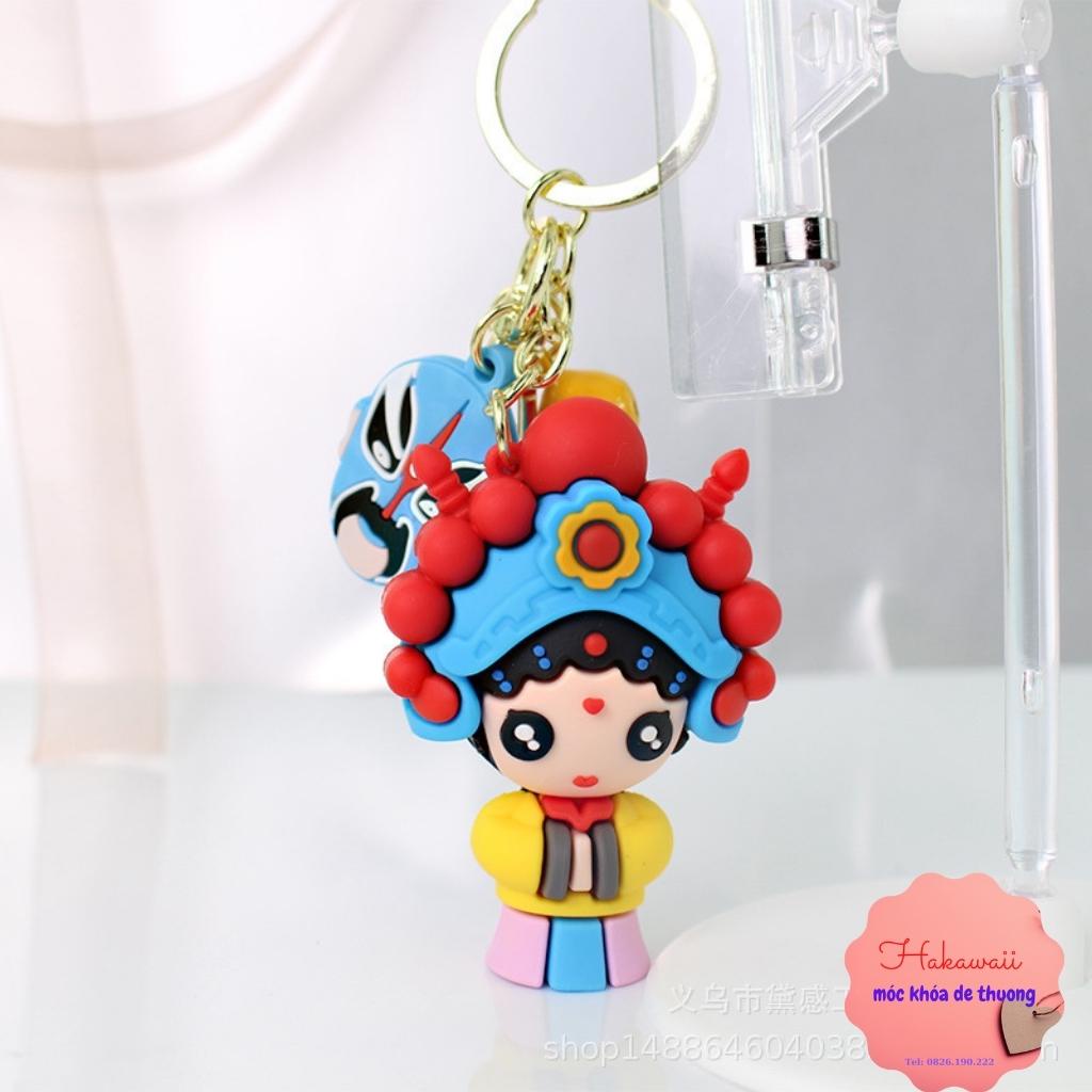 Móc khóa anime hát bội cổ trang Trung Hoa hot trend 2021, dùng làm móc khóa ô tô