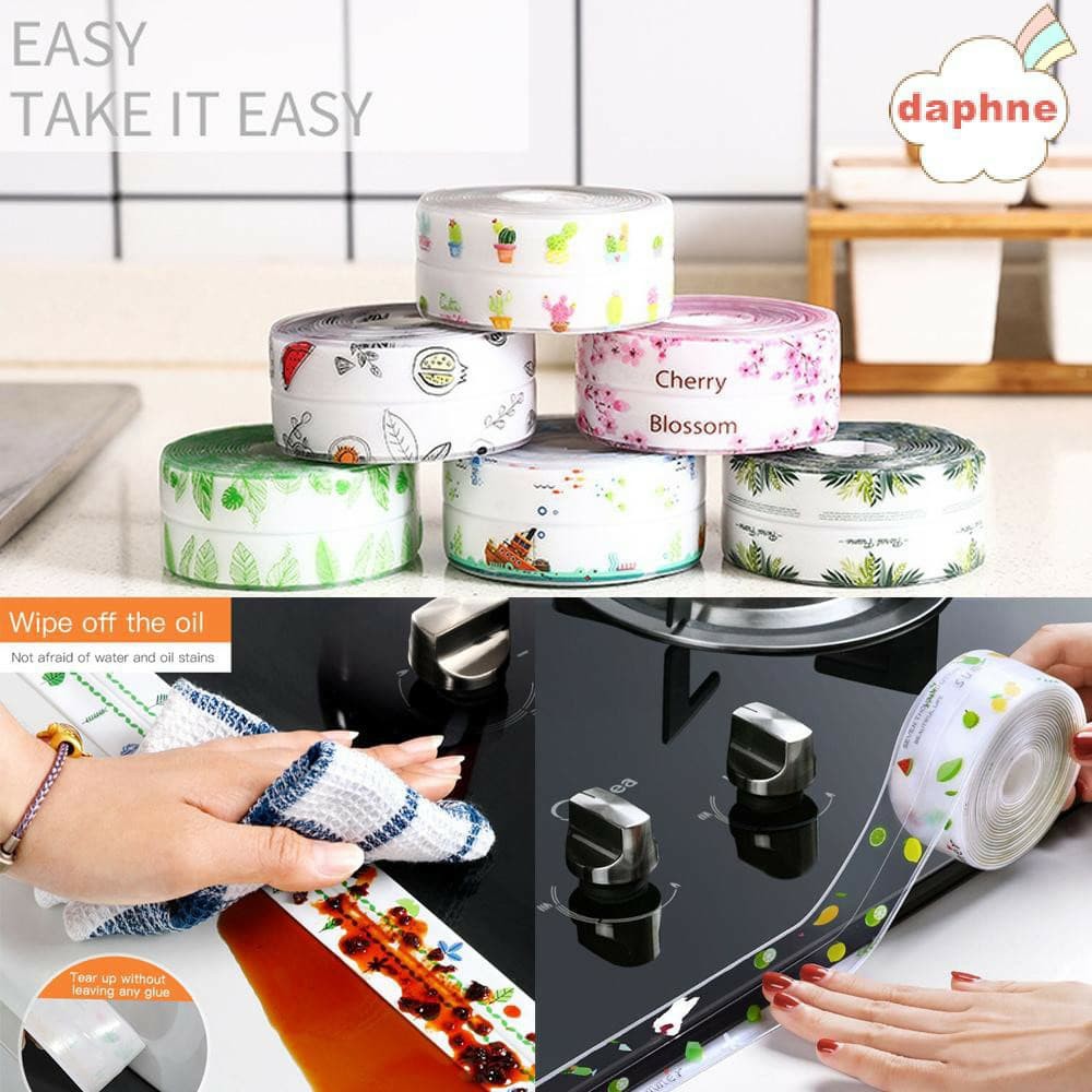Băng Dính Dán Viền Bồn Rửa Chén Chống Thấm Nước Dán Cạnh Bếp Trang Trí