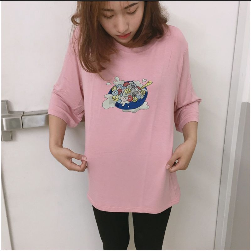 Áo thun ❤Có size tay lỡ unisex form rộng Eat