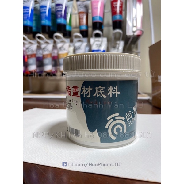 Gesso Hồ lót màu acrylic, sơn dầu 500ml Sunyatu