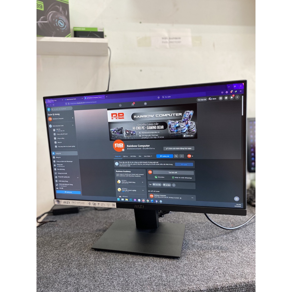 Màn Hình Máy Tính Văn Phòng Chơi Game - Màn Hình MSI PRO MP241X 75Hz Hoả Tốc - Hàng Chính Hãng