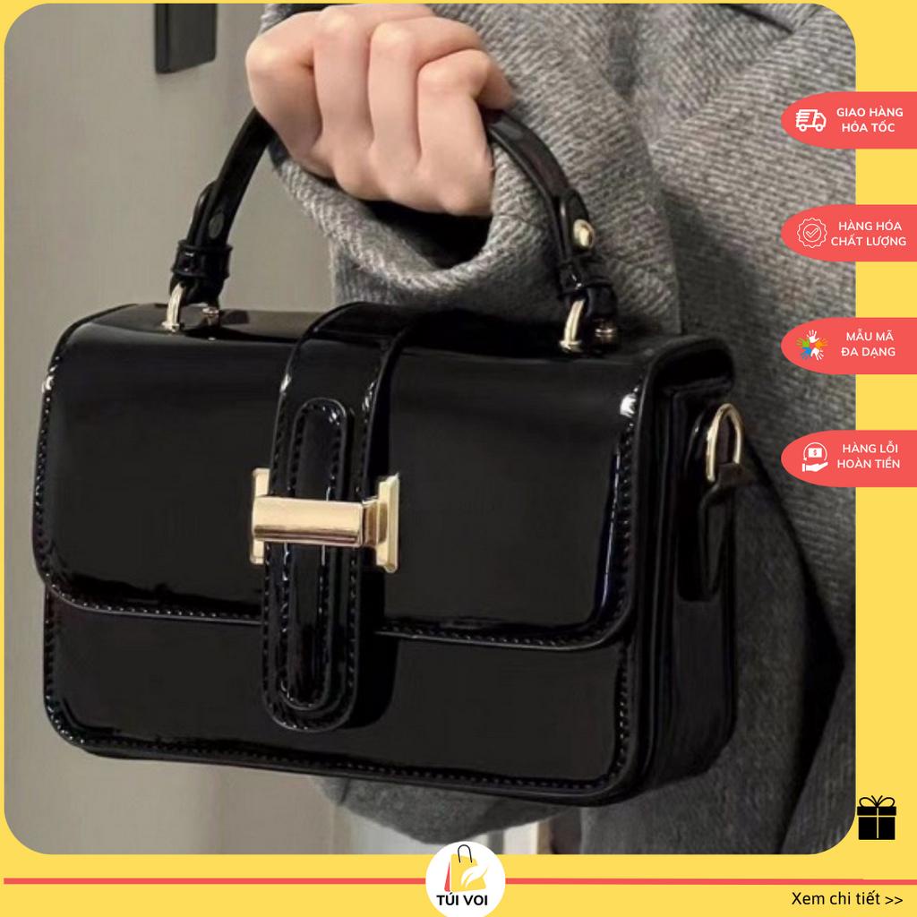 Túi xách nữ da bóng khóa H cầm tay đeo chéo phong cách Hiện đại sang chảnh TV05