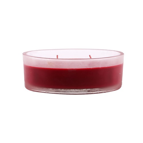 Nến thơm ly Oval 2 tim Miss Candle NQM2325 (Đỏ, hương dâu tây)