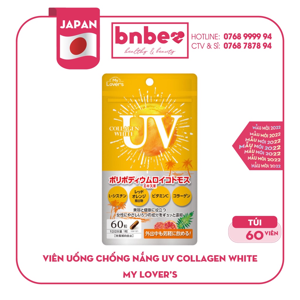 [Giá Hủy Diệt] Viên Uống Chống Nắng My Lover's Collagen White - Hàng Nội Địa Nhật Bản