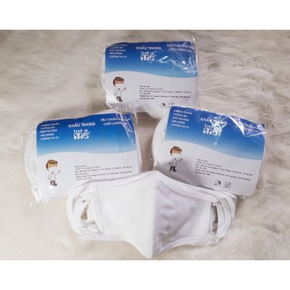 Combo 5 khẩu trang cotton kháng khuẩn 2 lớp cho nam và nữ
