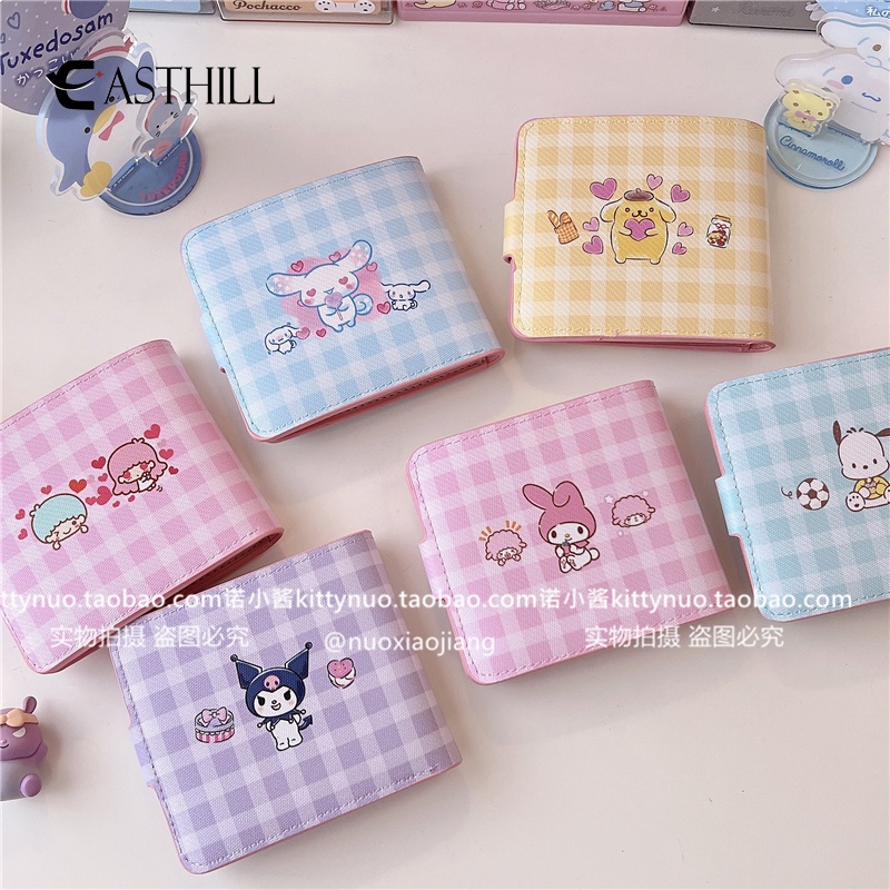 Ví Ngắn Dạng Gập In Hình Cinnamoroll Dễ Thương Kích Thước Nhỏ Gọn Cho Bé Trai Và Bé Gái