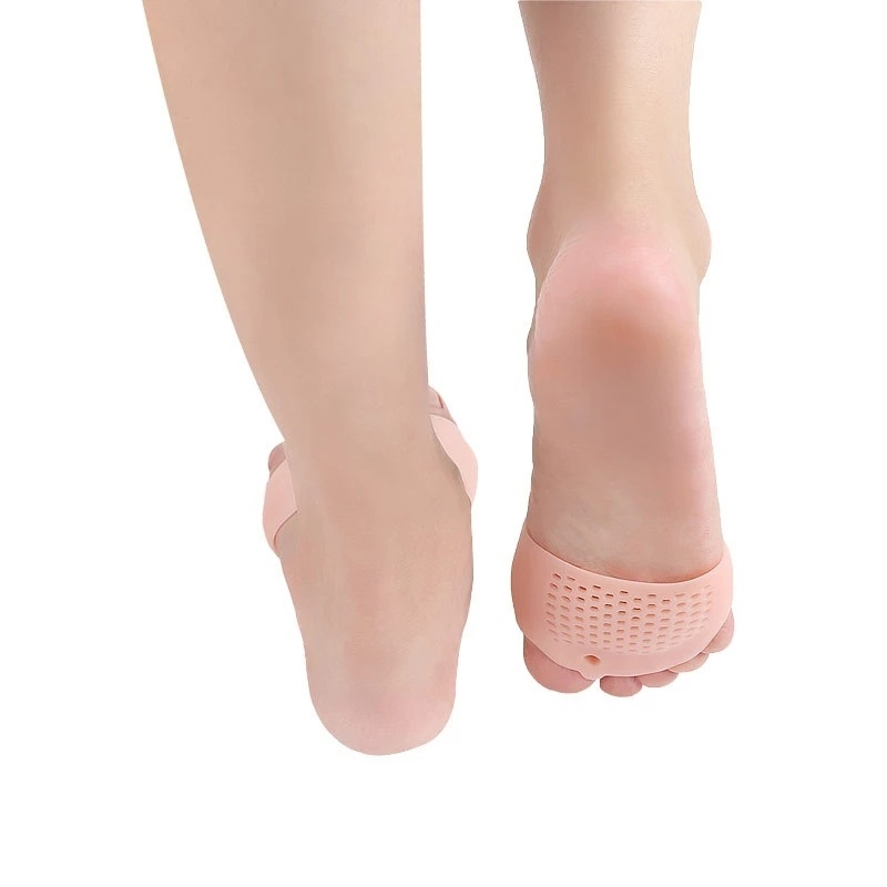 1 Đôi Vớ Xỏ Ngón Chân Chống Trượt Bằng Silica Gel Mềm Co Giãn Thoải Mái