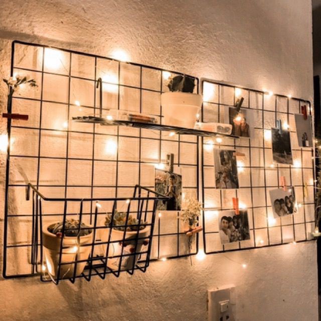 Khung Lưới Decor Kẹp Ảnh Trang Trí Phòng Học,Quán Cafe Tiệc Sinh Nhật- Tặng Kèm Đinh Treo