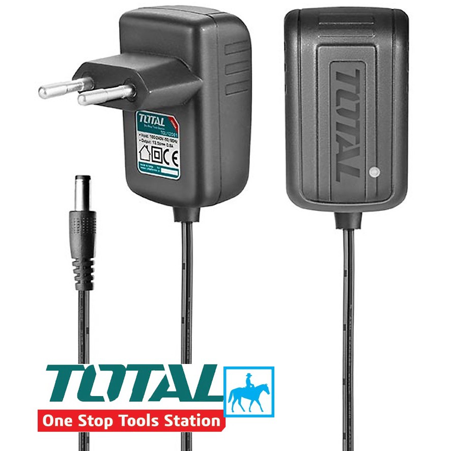 TOTAL Adapter Nguồn Sạc Pin 12V 1.5Ah Lithium-ion TCLI12081