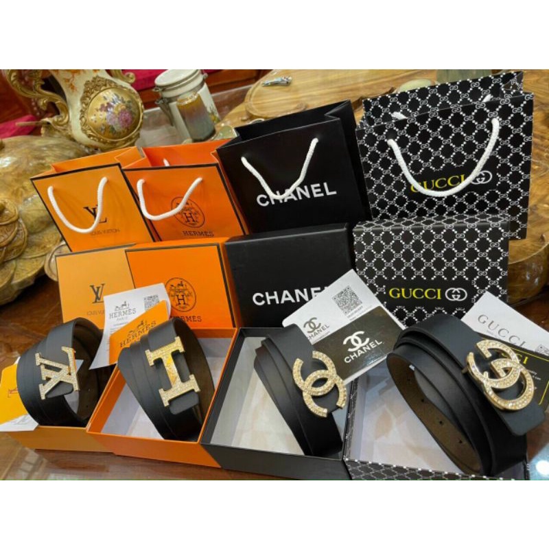 Dây lưng mặt đá fullbox+ tem +thẻ hãng