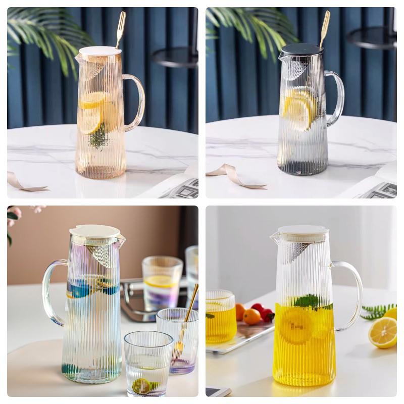 Bình nước thủy tinh chịu nhiệt - 1.3L