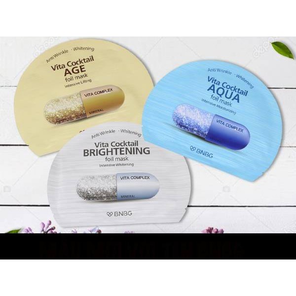 (AUTH - BILL) BNBG - Mặt Nạ viên thuốc BNBG Vita Genic Jelly Mask (Jelly - Foil - Cream) | BigBuy360 - bigbuy360.vn
