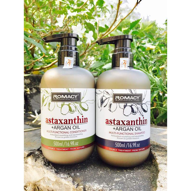 XỊT DƯỠNG TÓC ROMACY ASTAXANTHIN ARGAN OIL SPRAY TREATMENT 200ML