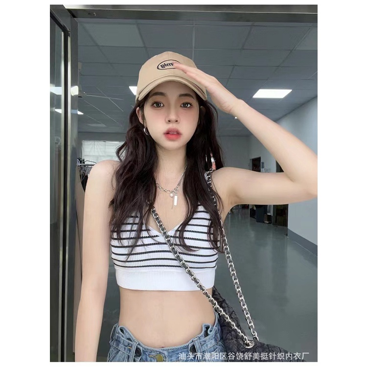 Áo lót ngực bra đệm mỏng chất gân tăm co dãn cổ V sexy DORIS 831