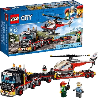 Lego city 60183 - heavy cargo transport - xe đầu kéo, sơ mi, trực thăng và 2 nhân vật