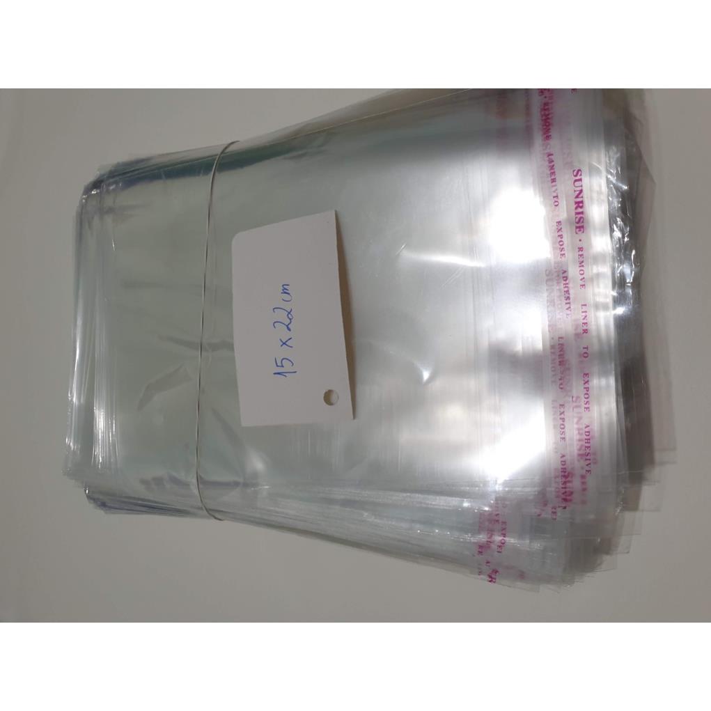 200g túi bóng kiếng dán miệng nhiều size
