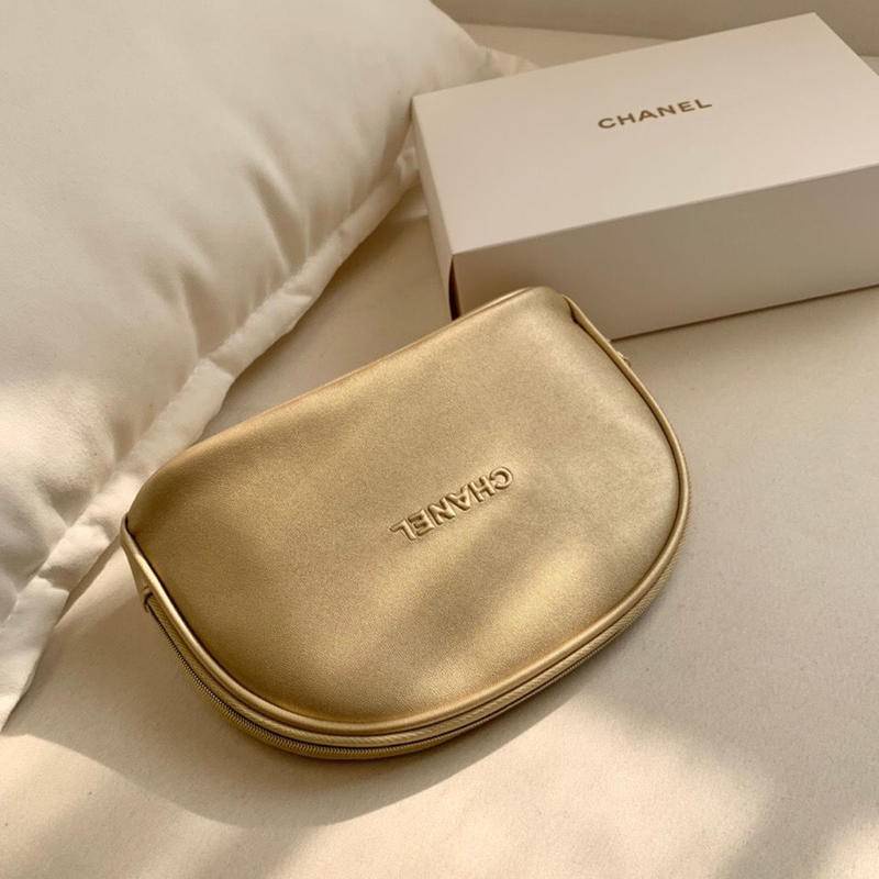 Túi Da pu Đựng Mỹ Phẩm Màu Vàng Thiết Kế Đơn Giản Túi dự trữ  túi giặt Túi dự trữ  túi giặt