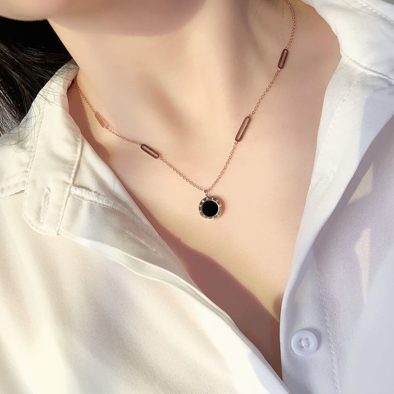 Vòng Cổ Thời Trang Nữ Mặt Số La Mã Sang Trọng