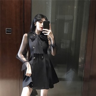 (ORDER) Váy cổ nơ bản to
