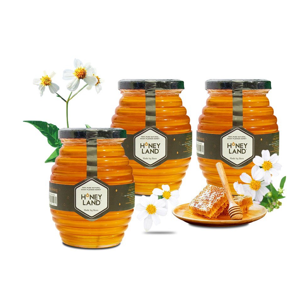 (Combo) Mật Ong Hoa Xuyến Chi HONEYLAND  500g và 10 Lon Cá Hộp KTC Xuất Khẩu