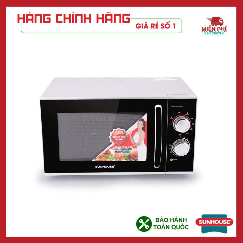 LÒ VI SÓNG SUNHOUSE SHD4823 25L, LÒ VI SÓNG CÓ NƯỚNG SUNHOUSE SHD4823, DUNG TÍCH LỚN, HÂM NÓNG, RÃ ĐÔNG, NẤU, NƯỚNG