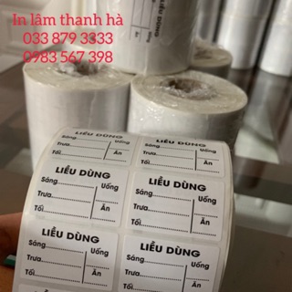 [Conbo5] tem nhà thuốc - Tem chia liều dùng