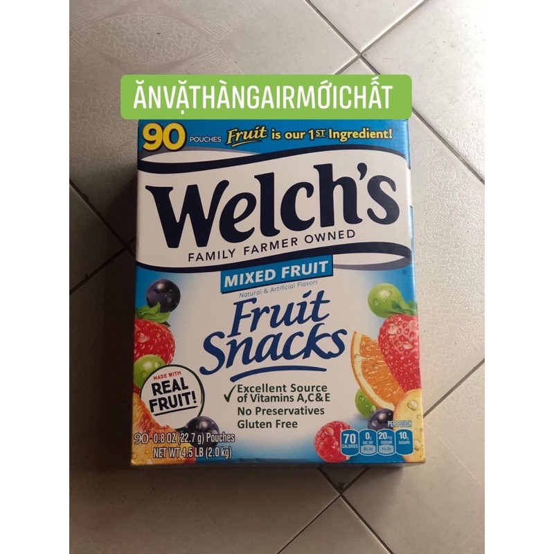 Kẹo Dẻo Trái Cây Welch’s Fruit Snacks 90 Gói