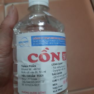 Cồn Ethanol 90 độ 500ml