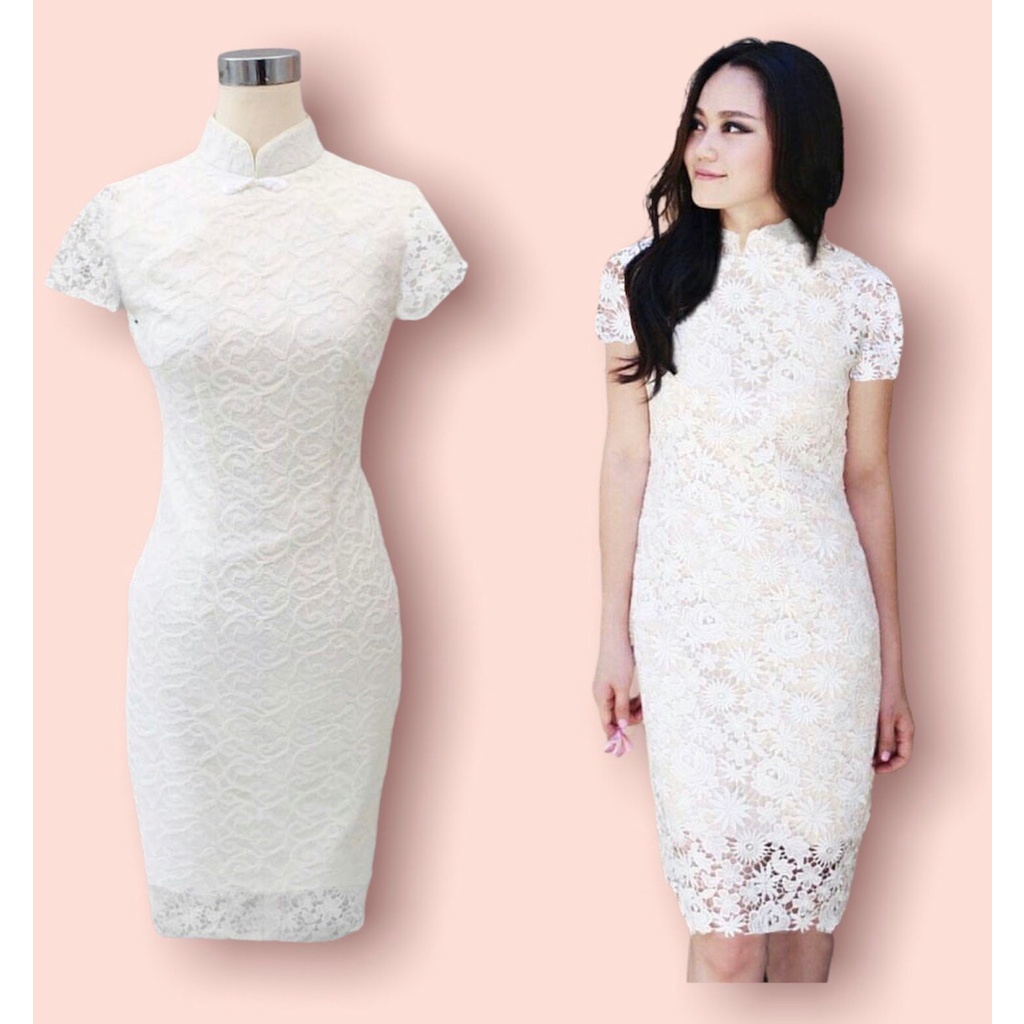 Mới Nhất Đầm Midi Màu Trắng Trơn Đồng Phục Công Sở Hàn Quốc Cho Nữ Tuổi Teen Dự Tiệc Cưới Hajatan Drees Cao Cấp YENBI