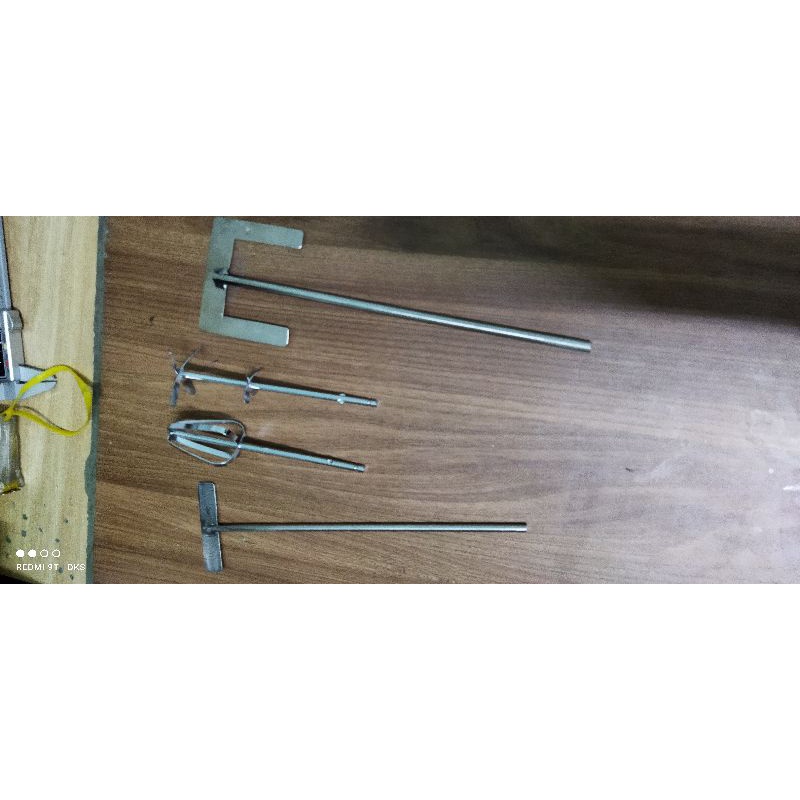 Đũa khuấy inox cho máy khuấy đũa thí nghiệm, mỹ phẩm, dầu gội, hoá sinh thực phẩm