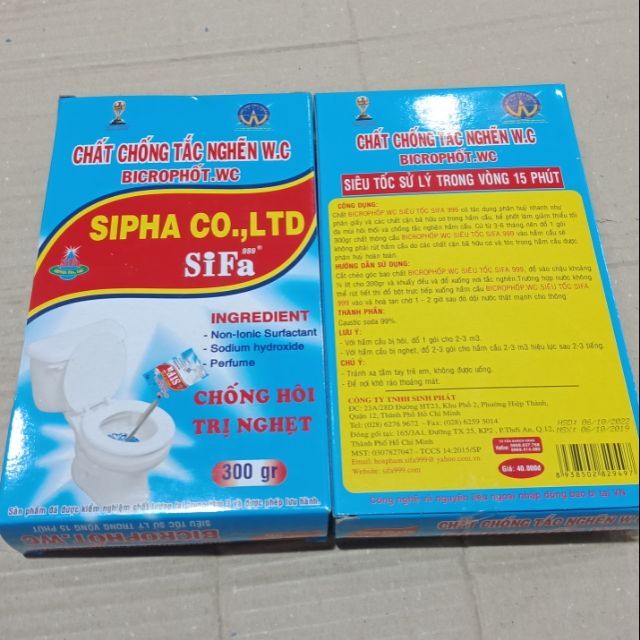 Bột thông cầu Sifa 300g ( chống tắc nghẽn W.C)