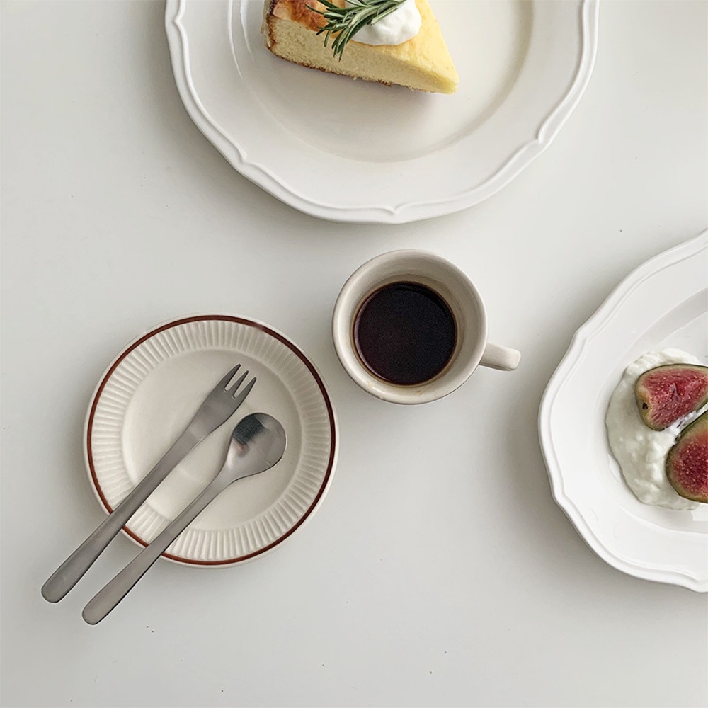 Bộ Muỗng Nĩa Ăn Trái Cây Bằng Thép Không Gỉ Nhiều Màu Sắc