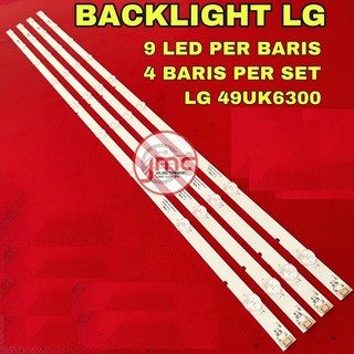 LG 49UK6320 (9Led liền)- Bộ 4 thanh 9 led cho Tivi LG 49UK 49UK6300 49UK6340 JL.D49091330-001FS-M