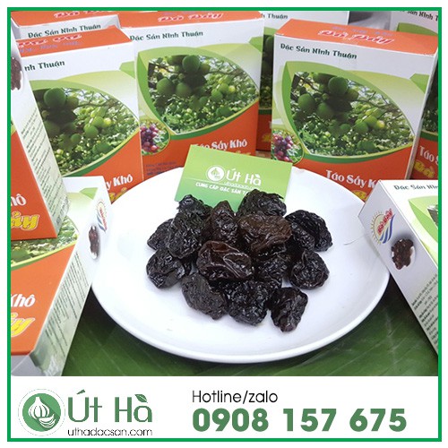 Táo Sấy Khô Đặc Sản Nổi Tiếng Ninh Thuận Hộp 200gr Thực Phẩm Tốt Cho Sức Khỏe Không Chất Bảo Quản - Út Hà Đặc Sản