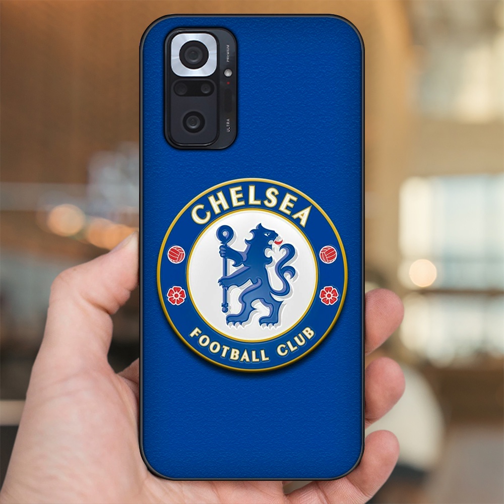 Ốp lưng Xiaomi Redmi Note 10 Pro viền đen in hình Chelsea FC
