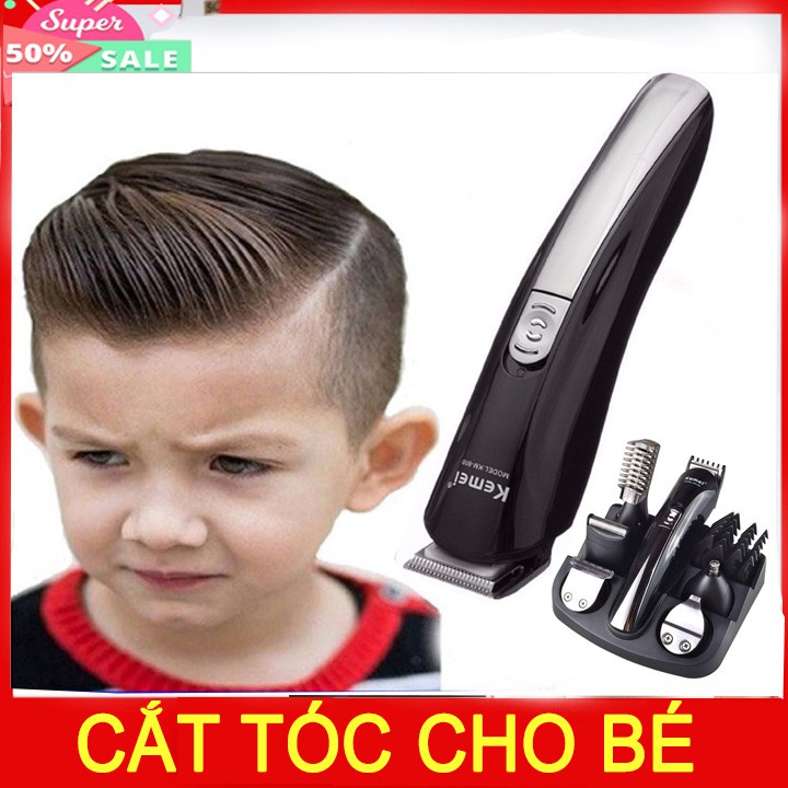 Tông Đơ Hớt Tóc Đa Chức Năng 6 In1 Kemei KM-600