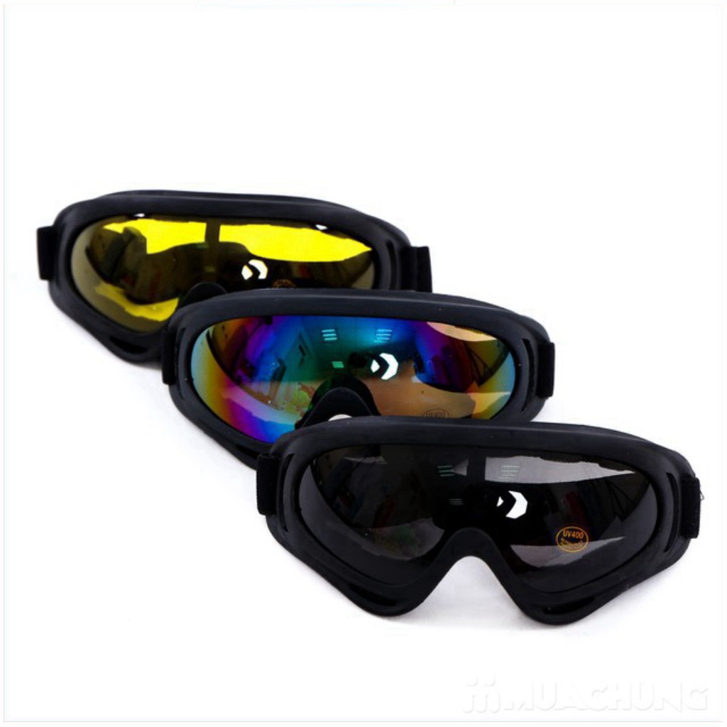 Mắt Kính Đi Phượt - kính dây chống Tia UV400 (Kính dây cho Mũ nửa đầu) Chính hãng