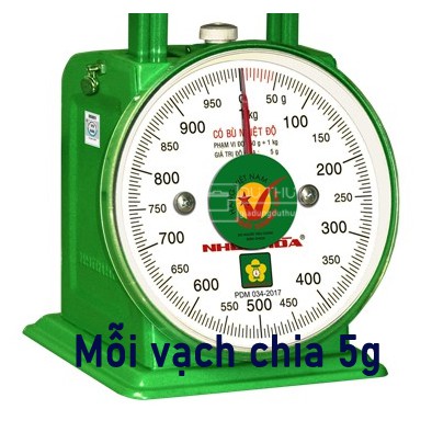 Cân đồng hồ Nhơn Hòa chính hãng 1kg - 2kg - 5kg độ chính xác cao nhỏ gọn tiện lợi dễ dàng mang theo khi di chuyển
