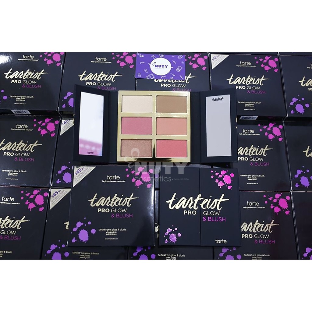 Bảng Phấn Má Hồng, Bắt Sáng và Tạo Khối - Tarteist Pro Glow & Blush 5,6g x 6 Ô | BigBuy360 - bigbuy360.vn