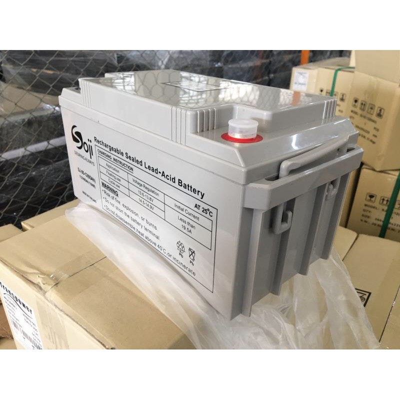 Ắc quy Soji nhập khẩu Thái Lan 12V 65AH  chuyên dụng cho UPS, NLMT